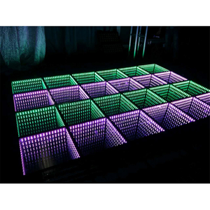 Unendliche Disco Abyss RGB 3D-Spiegel-Tanzfläche